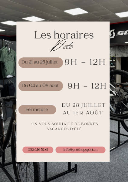horaire été